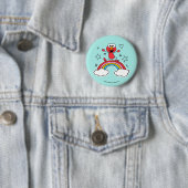 Elmo Rainbow Doodley Graphic Ronde Button 5,7 Cm (In situ)