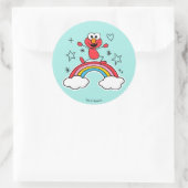 Elmo Rainbow Doodley Graphic Ronde Sticker (Tas)