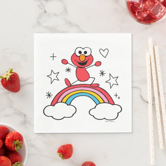 Elmo Rainbow Doodley Graphic Servet (Insitu)