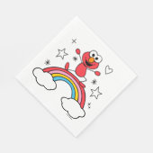 Elmo Rainbow Doodley Graphic Servet (Hoek)
