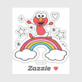 Elmo Rainbow Doodley Graphic Sticker (Vel)