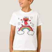 Elmo Rainbow Doodley Graphic T-shirt (Voorkant)