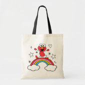 Elmo Rainbow Doodley Graphic Tote Bag (Voorkant)