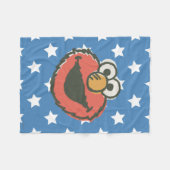 Elmo Retro Fleece Deken (Voorkant (Horizontaal))