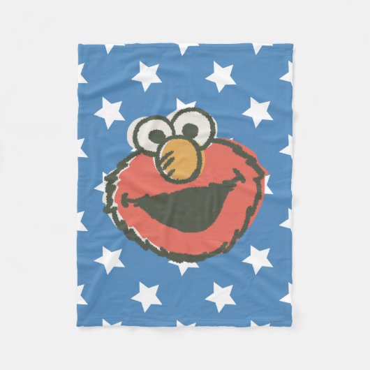 Elmo Retro Fleece Deken (Voorkant)