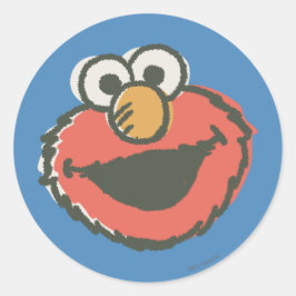 Elmo Retro Ronde Sticker