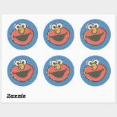 Elmo Retro Ronde Sticker (Vel)