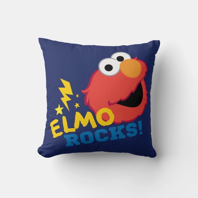 Elmo Rocks Kussen (Voorkant)