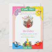 Elmo’s 1st birthday theme kaart (Voorkant)