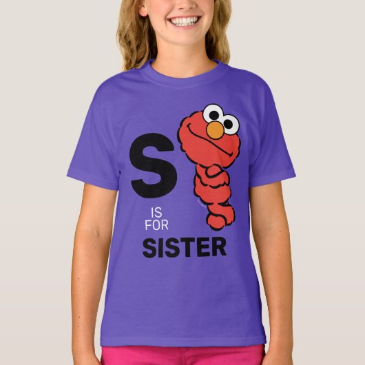 Elmo | S is bestemd voor zuster T-shirt (Voorkant)