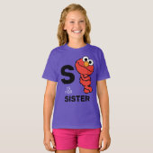 Elmo | S is bestemd voor zuster T-shirt (Voorkant volledig)
