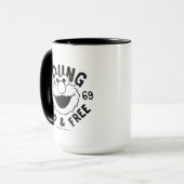 Elmo Schaats Logo - Young, Wild & Free 1969 Mok (Voorkant links)