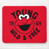 Elmo Schaats Logo - Young, Wild & Free 1969 Muismat (Voorkant)