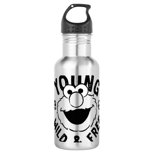 Elmo Schaats Logo - Young, Wild & Free 1969 Waterfles (Voorkant)