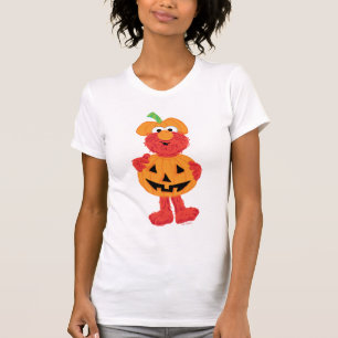 Elmo Schattig als een pompoen T-shirt