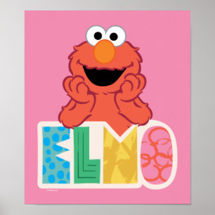 Elmo Schattig & Leuk Poster