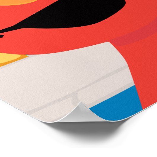 Elmo Sesame Street Scene Poster (Hoek)