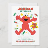 Elmo Sesamstraat Verjaardag Feestdagenkaart (Voorkant)