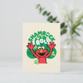 Elmo | Shamrock 'n' Roll Briefkaart (Staand voorkant)