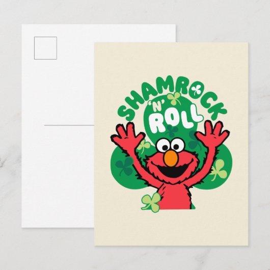 Elmo | Shamrock 'n' Roll Briefkaart (Voorkant / Achterkant)