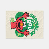 Elmo | Shamrock 'n' Roll Fleece Deken (Voorkant (Horizontaal))