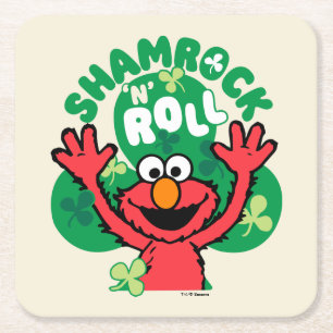 Elmo   Shamrock 'n' Roll Kartonnen Onderzetters