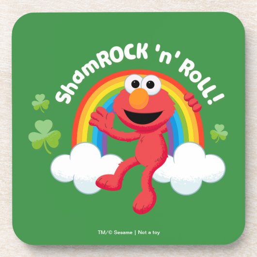 Elmo | Shamrock 'n' Roll Rainbow Bier Onderzetter (Voorkant)