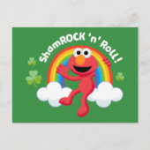 Elmo | Shamrock 'n' Roll Rainbow Briefkaart (Voorkant)