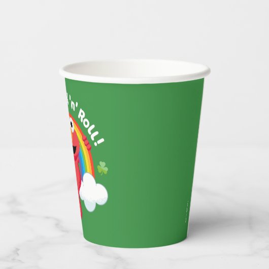 Elmo | Shamrock 'n' Roll Rainbow Papieren Bekers (Achterkant)