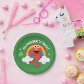 Elmo | Shamrock 'n' Roll Rainbow Papieren Bordje (Feest)