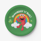 Elmo | Shamrock 'n' Roll Rainbow Papieren Bordje (Voorkant)