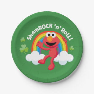 Elmo   Shamrock 'n' Roll Rainbow Papieren Bordje