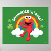 Elmo | Shamrock 'n' Roll Rainbow Poster (Voorkant)