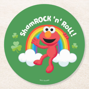 Elmo   Shamrock 'n' Roll Rainbow Ronde Kartonnen Onderzetter