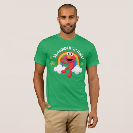 Elmo | Shamrock 'n' Roll Rainbow T-shirt (Voorkant volledig)