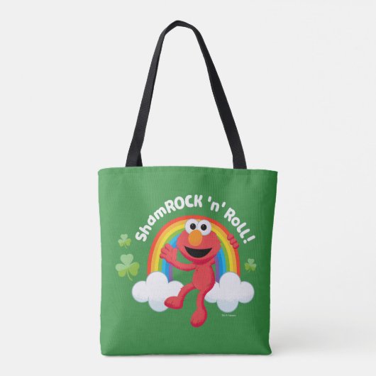 Elmo | Shamrock 'n' Roll Rainbow Tote Bag (Achterkant)