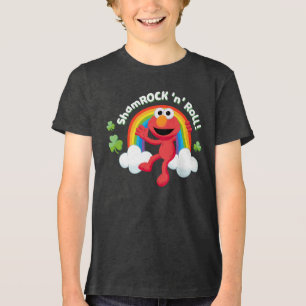 Elmo Shamrock 'n' Roll Rainbow Tri-Blend Shirt