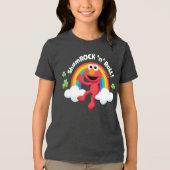 Elmo | Shamrock 'n' Roll Rainbow Tri-Blend Shirt (Voorkant)