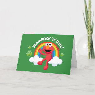 Elmo   Shamrock 'n' Roll Regenboog Feestdagen Kaart