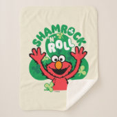 Elmo | Shamrock 'n' Roll Sherpa Deken (Voorkant)