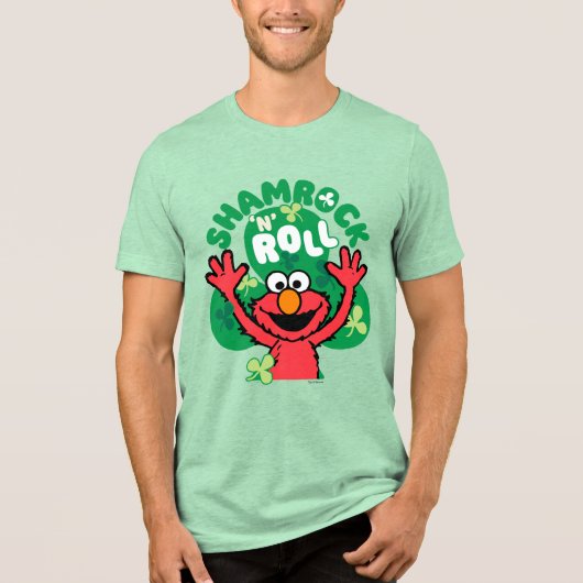 Elmo | Shamrock 'n' Roll Tri-Blend Shirt (Voorkant)