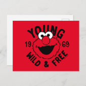 Elmo Skate Logo - Young, Wild & Free 1969 Briefkaart (Voorkant / Achterkant)
