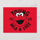 Elmo Skate Logo - Young, Wild & Free 1969 Briefkaart (Voorkant)