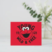 Elmo Skate Logo - Young, Wild & Free 1969 Briefkaart (Staand voorkant)