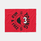 Elmo Skate Logo - Young, Wild & Free 1969 Fleece Deken (Voorkant (Horizontaal))