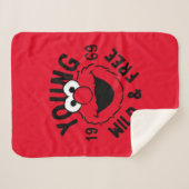 Elmo Skate Logo - Young, Wild & Free 1969 Sherpa Deken (Voorkant (horizontaal))