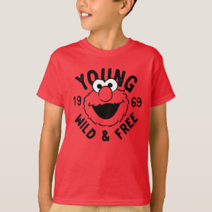 Elmo Skate Logo - Young, Wild & Free 1969 T-shirt