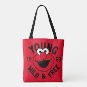 Elmo Skate Logo - Young, Wild & Free 1969 Tote Bag (Achterkant)