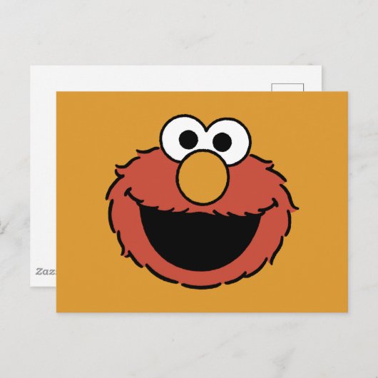 Elmo Smiling Face Briefkaart (Voorkant / Achterkant)