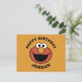 Elmo Smiling Face Briefkaart (Staand voorkant)
